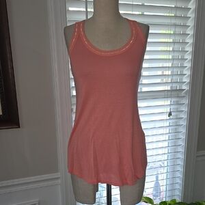 Candie's Coral Scoop Neck Tank Top